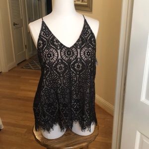 Loft Black Lace Top